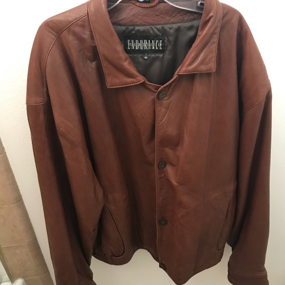 Men's  large Like new leather jacket